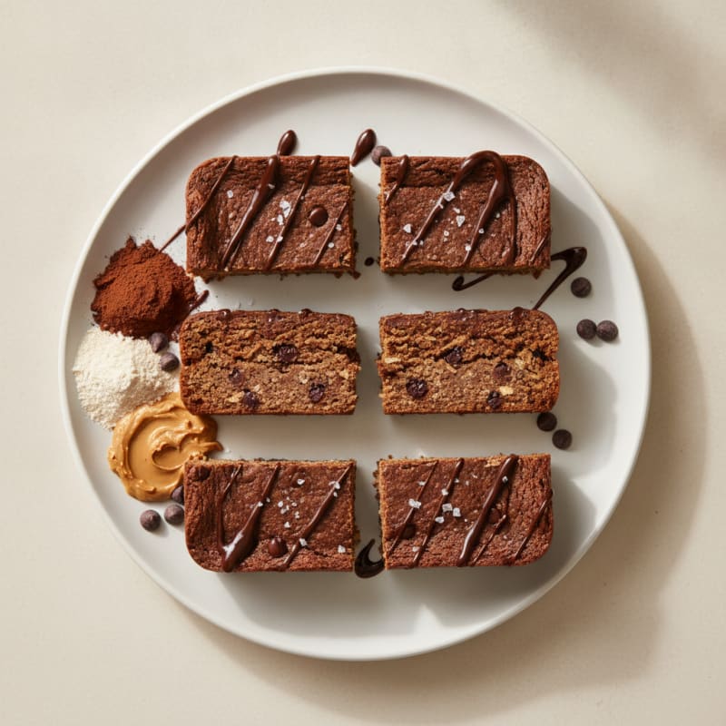 Chewy Chocolate Peanut Butter Protein Bars
