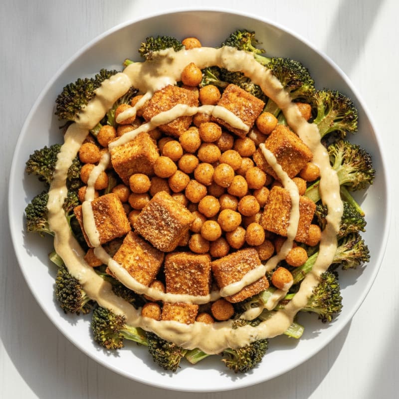Roasted Vegetable and Chickpea Power Bowl