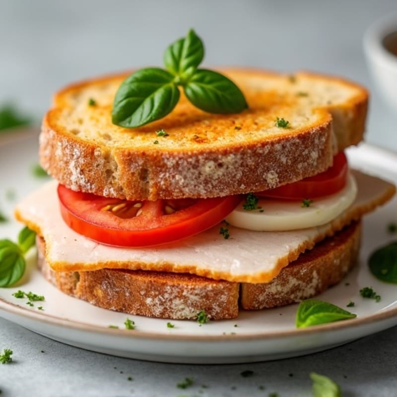 Fresh Mozzarella and Tomato Pesto Melt