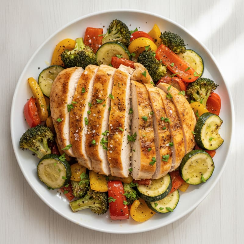 Roasted Herb Chicken and Vegetable Medley