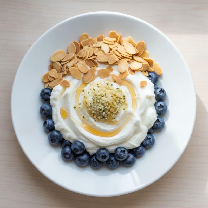 Creamy Greek Yogurt Protein Parfait with Almonds
