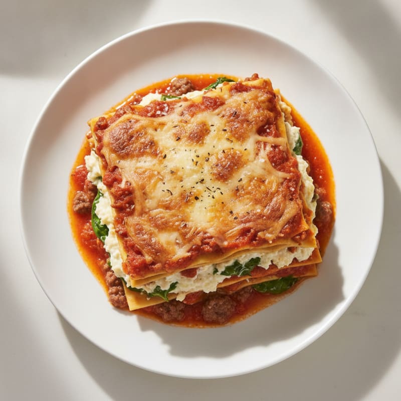 Classic Beef Lasagna with Ricotta