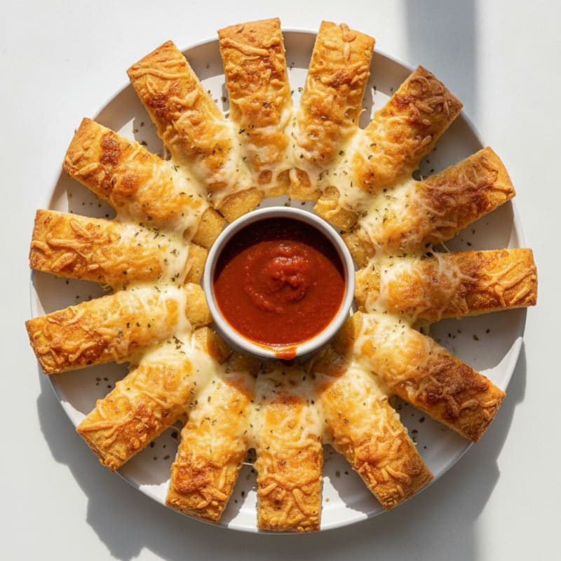 High-Protein Cheesy Garlic Breadsticks