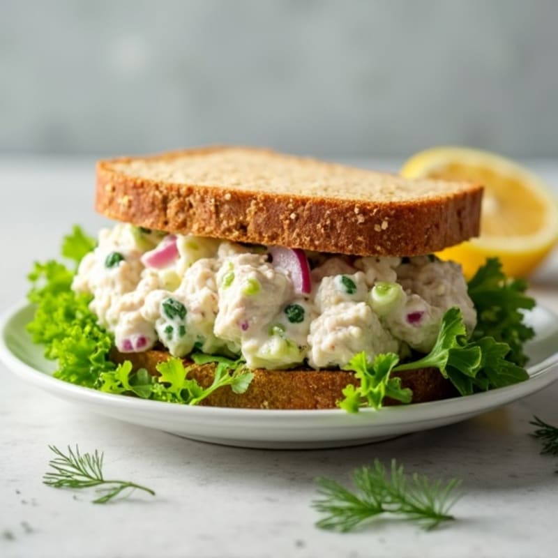 Creamy Dill Chicken Salad Sandwich