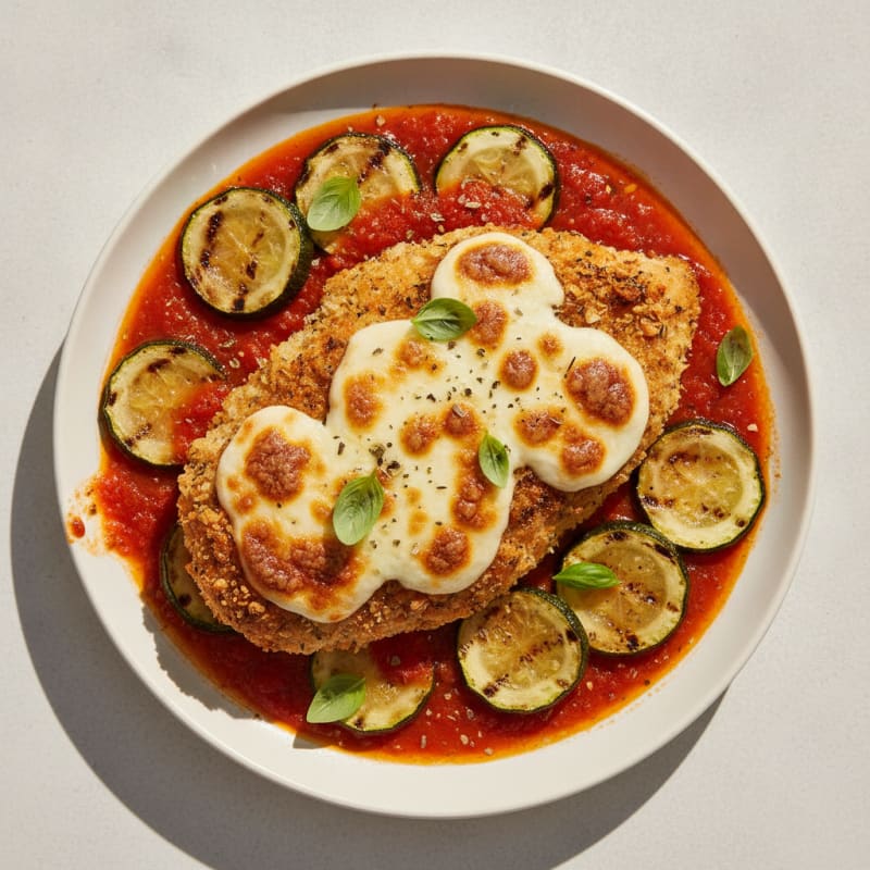Crispy Chicken Parmesan with Marinara Sauce
