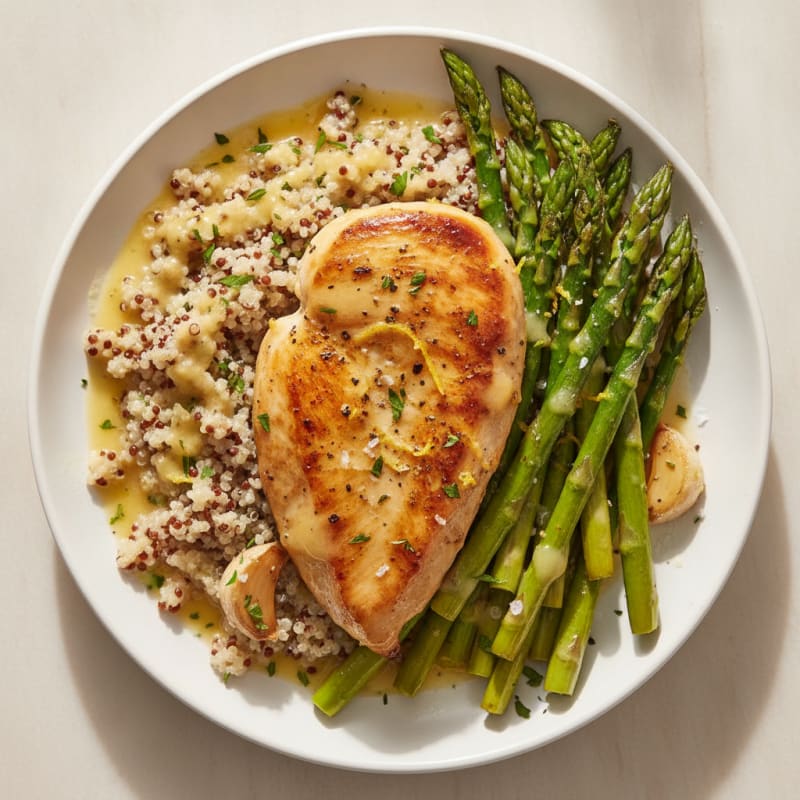 Lemon Herb Chicken with Roasted Asparagus