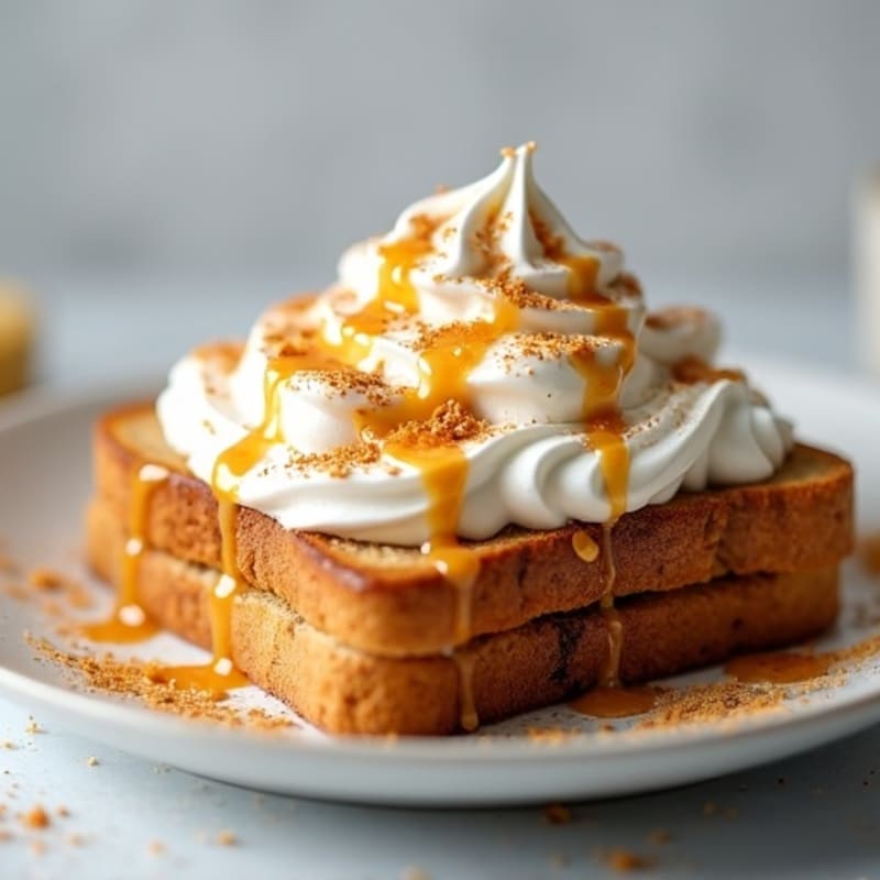 Protein-Packed Peanut Butter Toast with Vanilla Cream Fluff