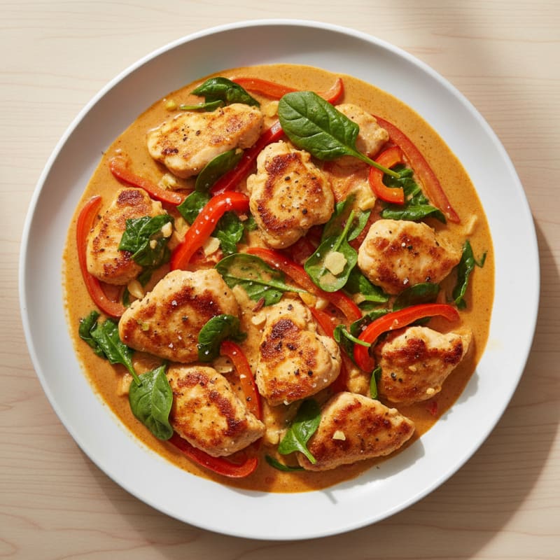 Tender Coconut Curry Chicken Skillet