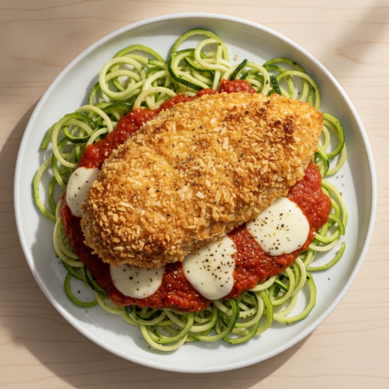 Crispy Chicken Parmesan with Marinara
