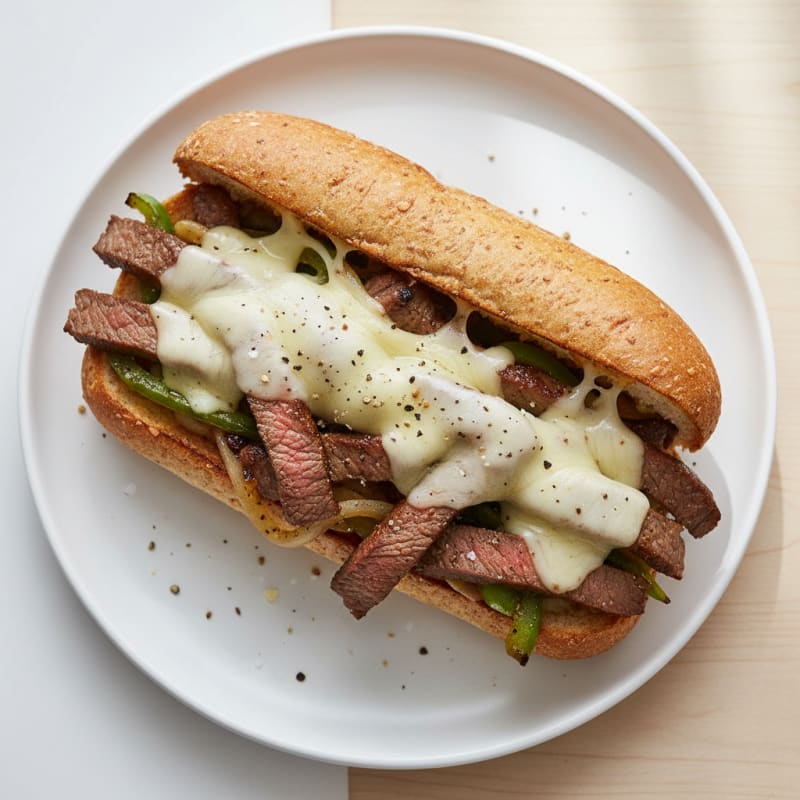 Philly Steak and Provolone Sandwich