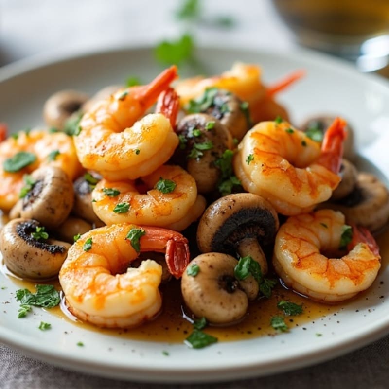 Caramelized Garlic Butter Mushrooms with Fresh Herbs
