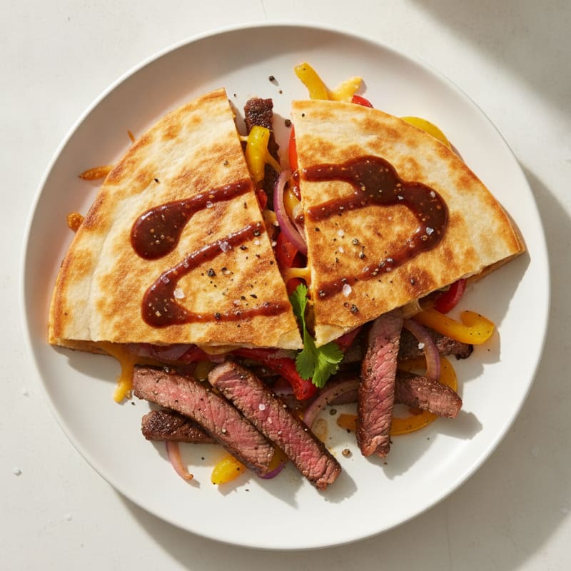 Seared Steak and Pepper Quesadillas