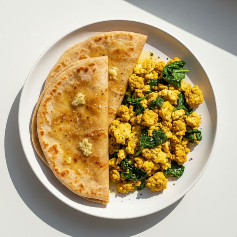 Golden Pan-Seared Chapati with Garlic Butter