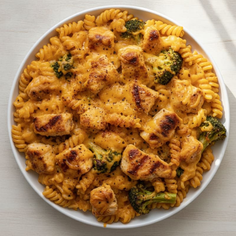 Cheesy Chicken Macaroni Bake