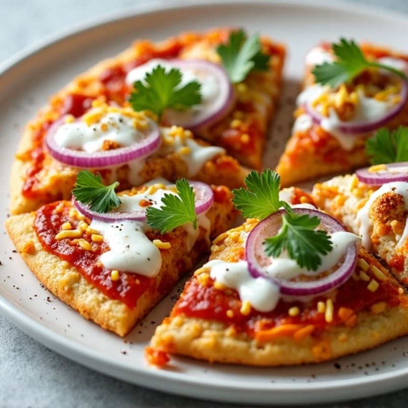 Healthy Chicken BBQ Ranch Pizza
