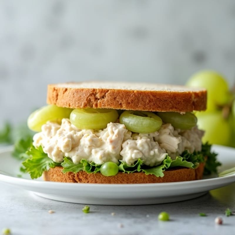 Healthy Creamy Chicken Salad Sandwich
