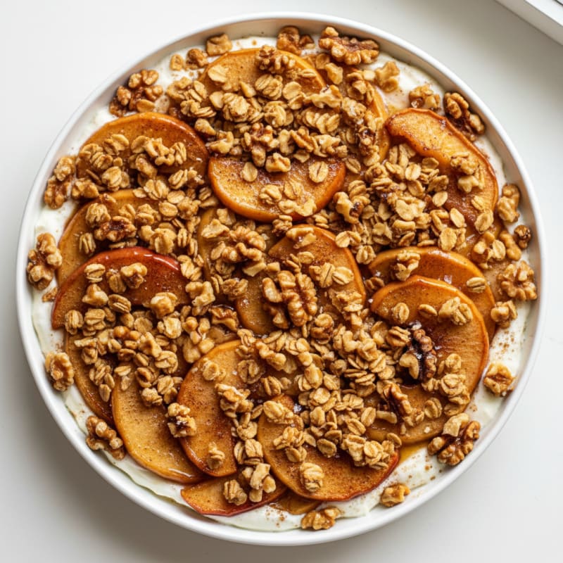 Golden Caramelized Apple Crumble Pie