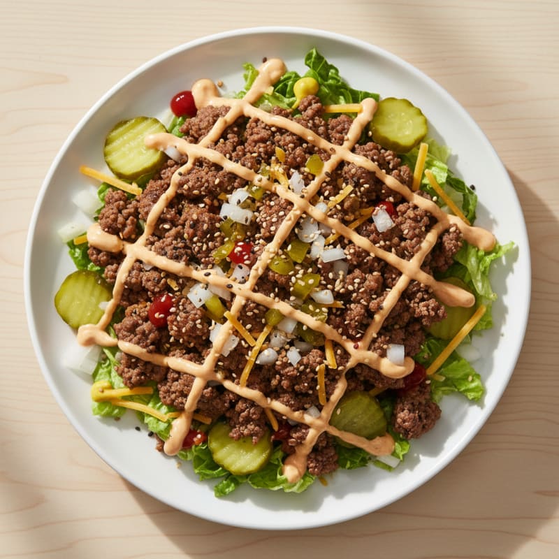 Big Mac Inspired Protein Bowl