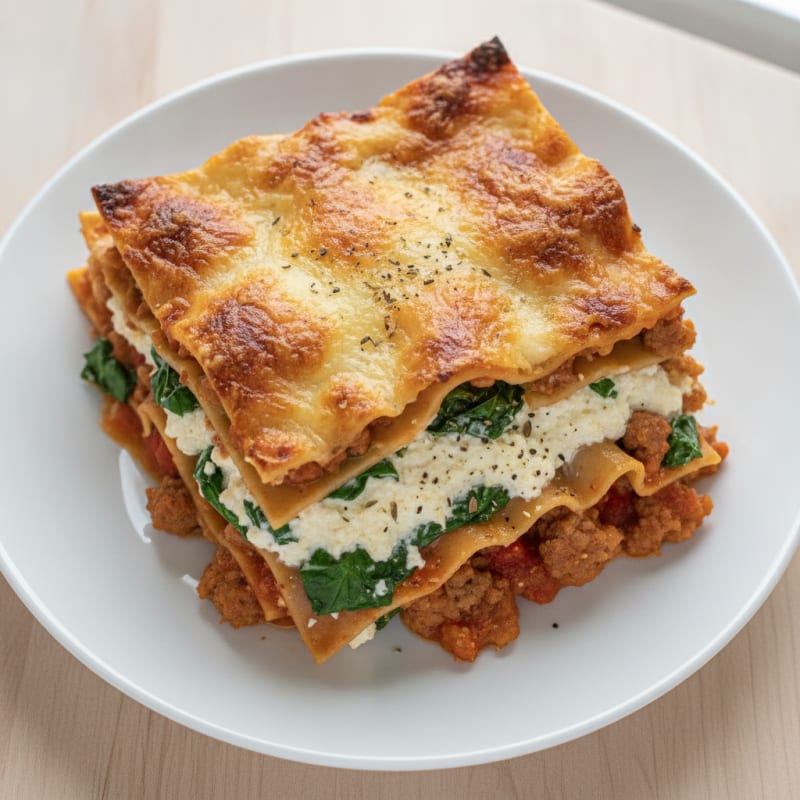 Classic Italian Sausage Lasagna Bake