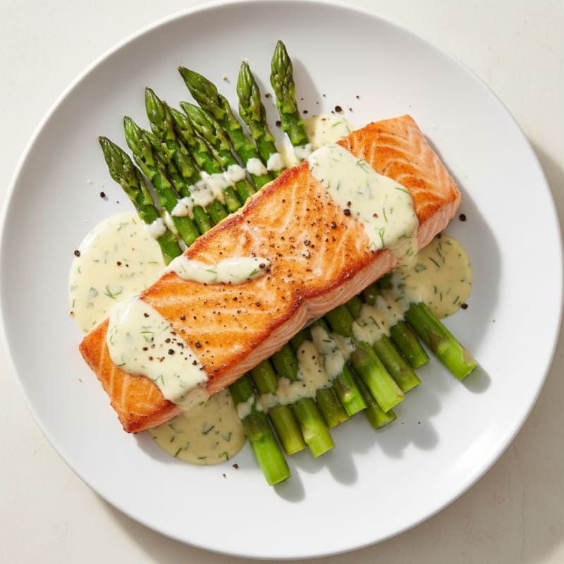 Pan-Seared Salmon with Lemon-Dill Sauce