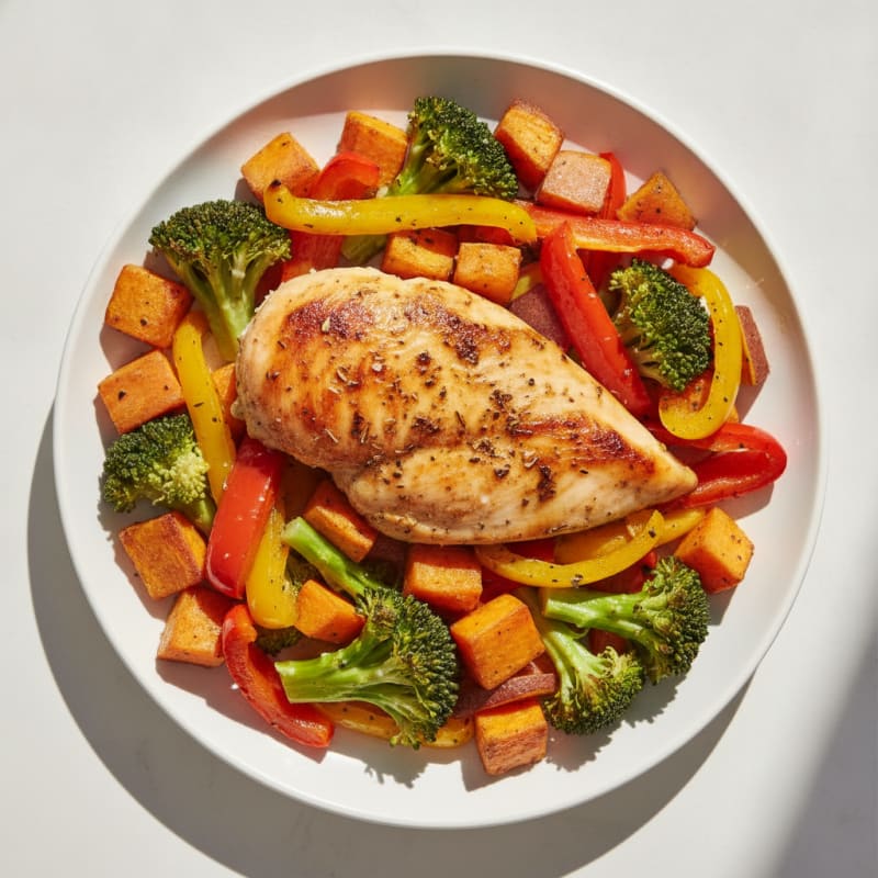 Herb-Roasted Chicken with Roasted Vegetables