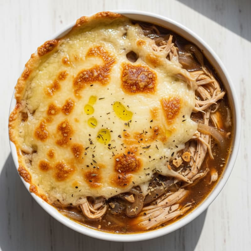 Caramelized Onion and Silky Gruyere Soup