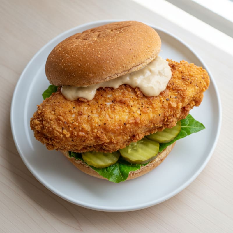 Buttermilk Fried Chicken Sandwich with Pickles