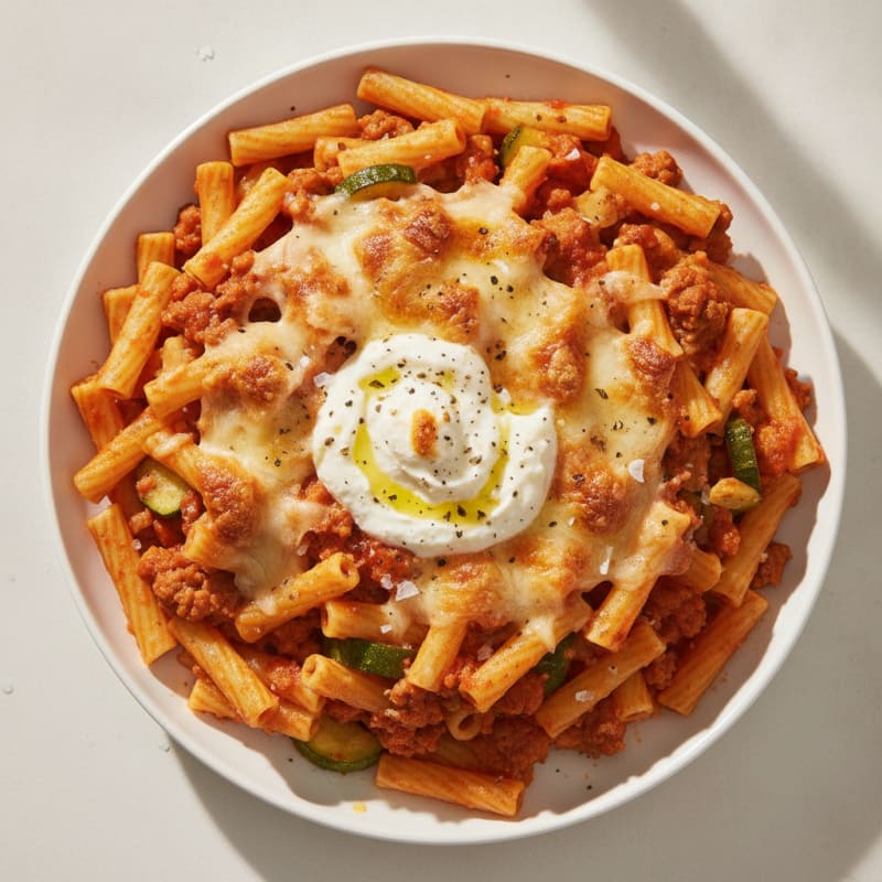 Classic Baked Ziti with Ricotta