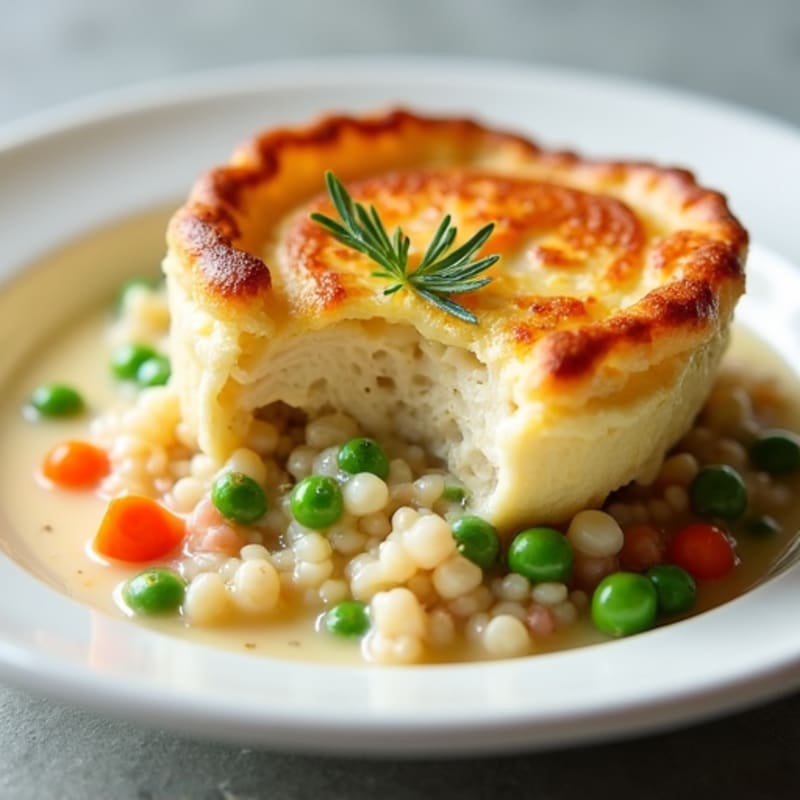 Creamy Cauliflower-Crusted Chicken Pot Pie