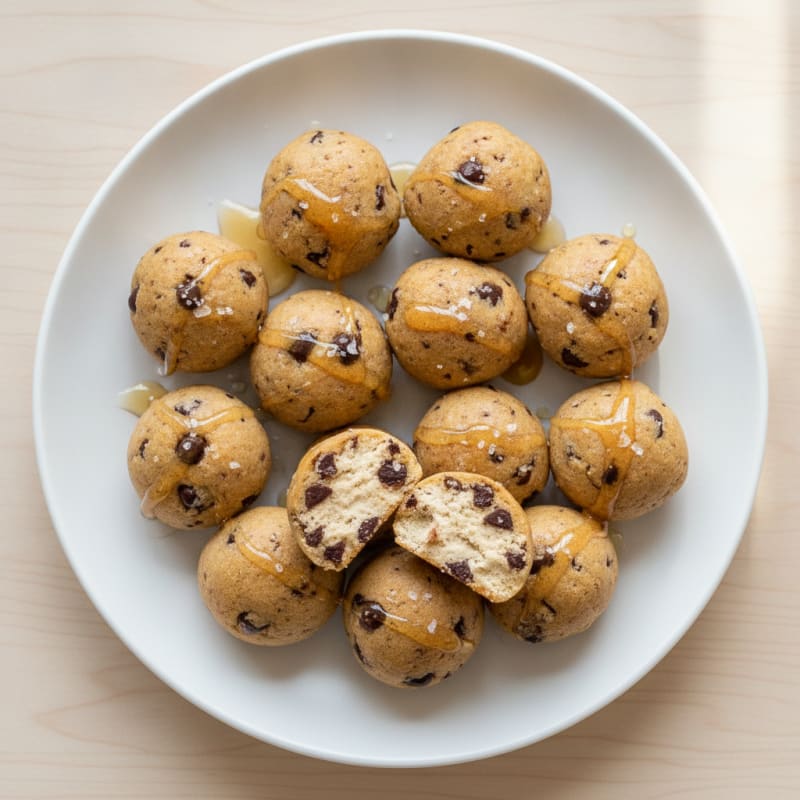 No-Bake Chocolate Chip Protein Cookie Dough Bites