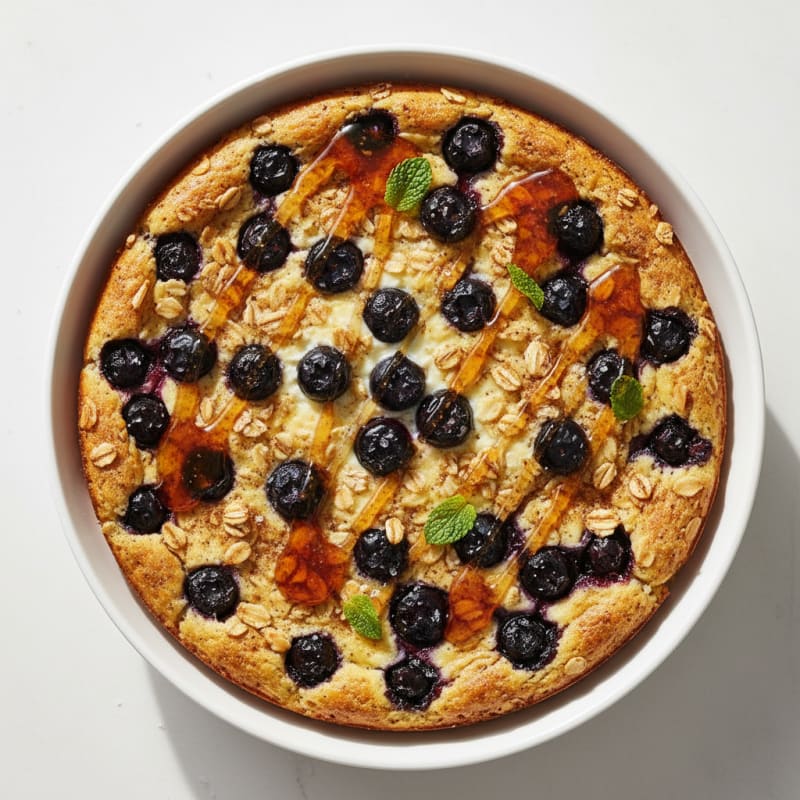 Baked Blueberry Cinnamon Yogurt Delight