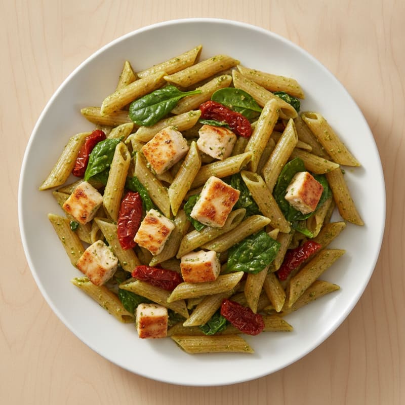 Pesto Chicken with Sundried Tomato Pasta