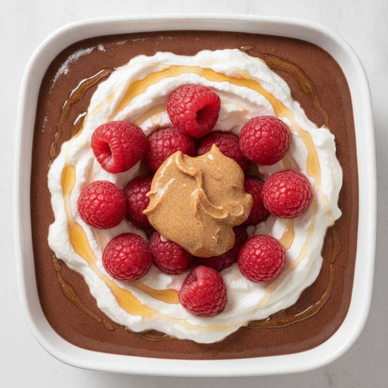Silky Chocolate Protein Pudding with Greek Yogurt