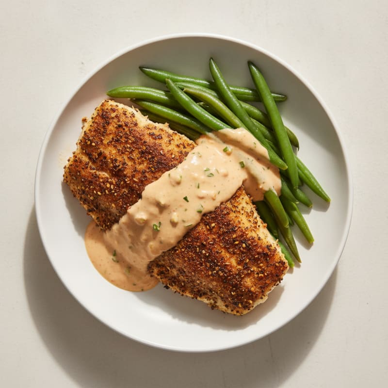 Blackened Catfish with Cajun Remoulade