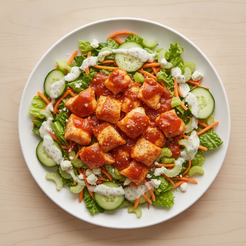 Buffalo Chicken Chopped Salad with Buttermilk Ranch