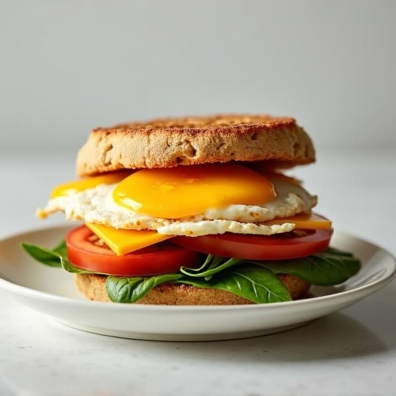 Protein-Packed Egg White & Turkey Breakfast Sandwich