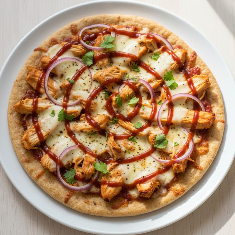 Smoky BBQ Chicken Flatbread Pizza