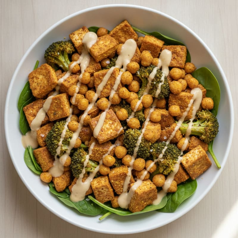 Roasted Chickpea & Veggie Buddha Bowl
