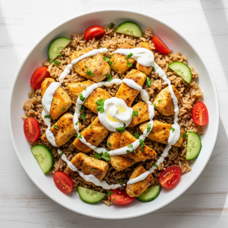 Chicken Shawarma Rice Bowl