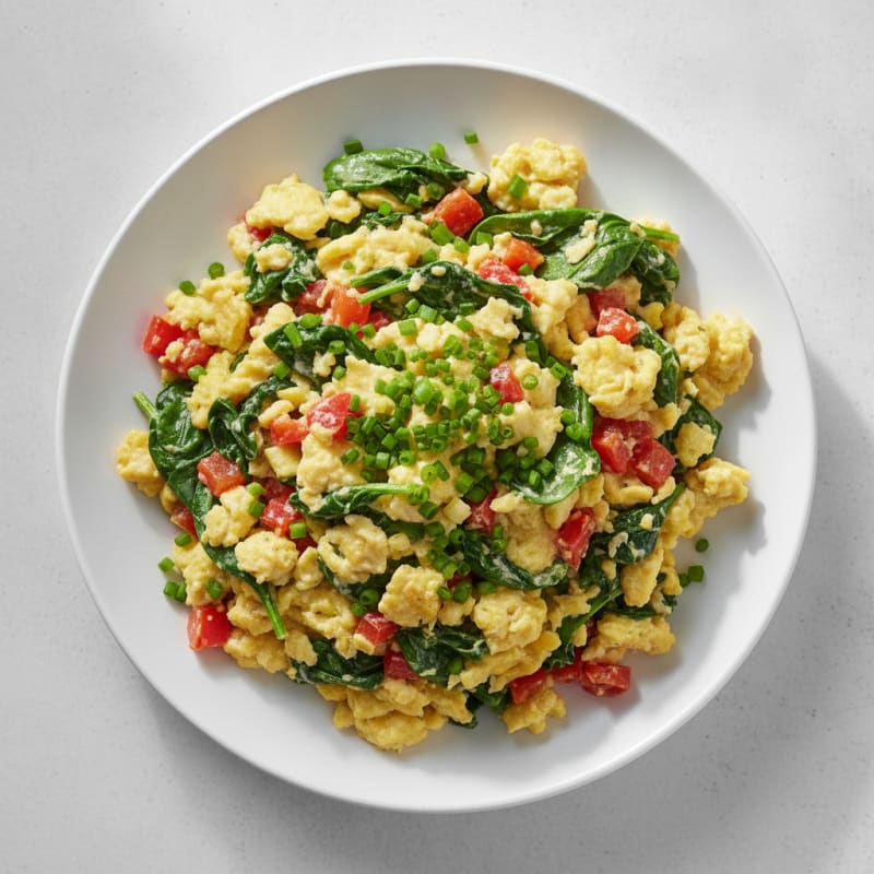 Vegetable Egg Scramble with Fresh Herbs