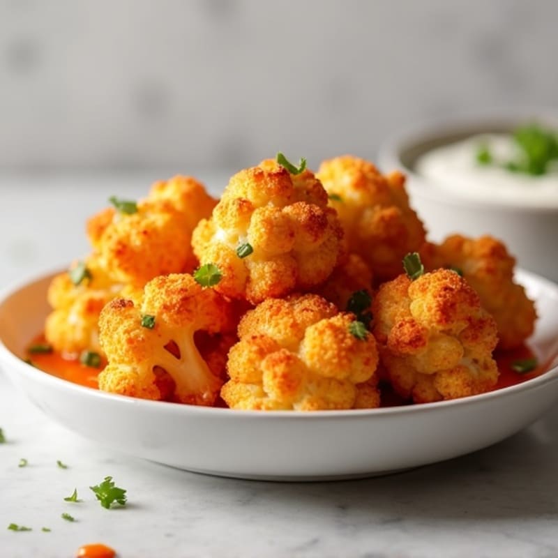 Crispy Buffalo Cauliflower Bites