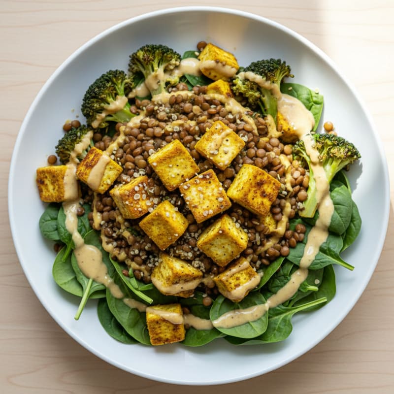 Lentil and Vegetable Power Bowl