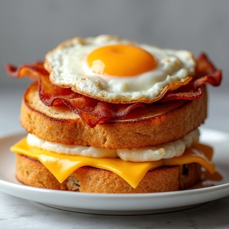 Crispy Sourdough Grilled Cheese Stack