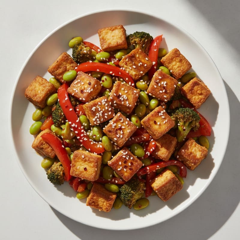Sesame Tofu Stir-Fry