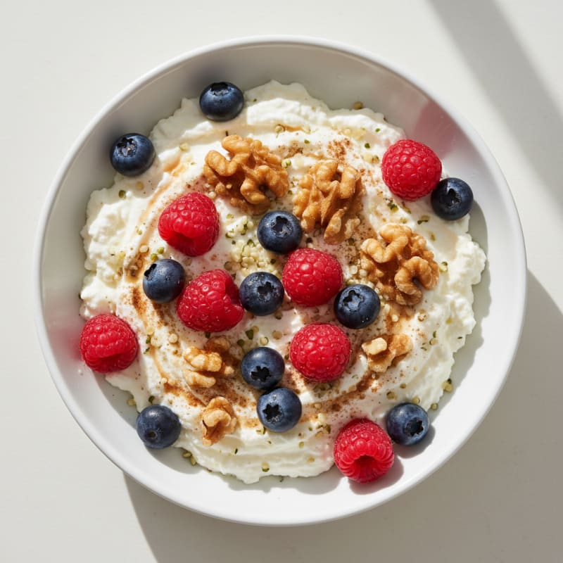 Cottage Cheese with Berries and Nuts