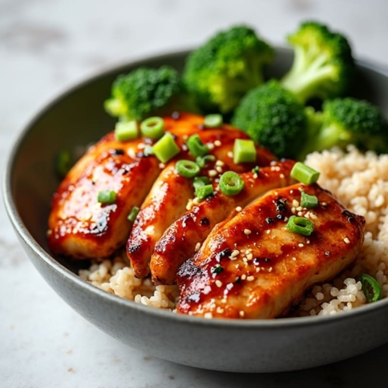 Ginger-Garlic Glazed Teriyaki Chicken Bowl