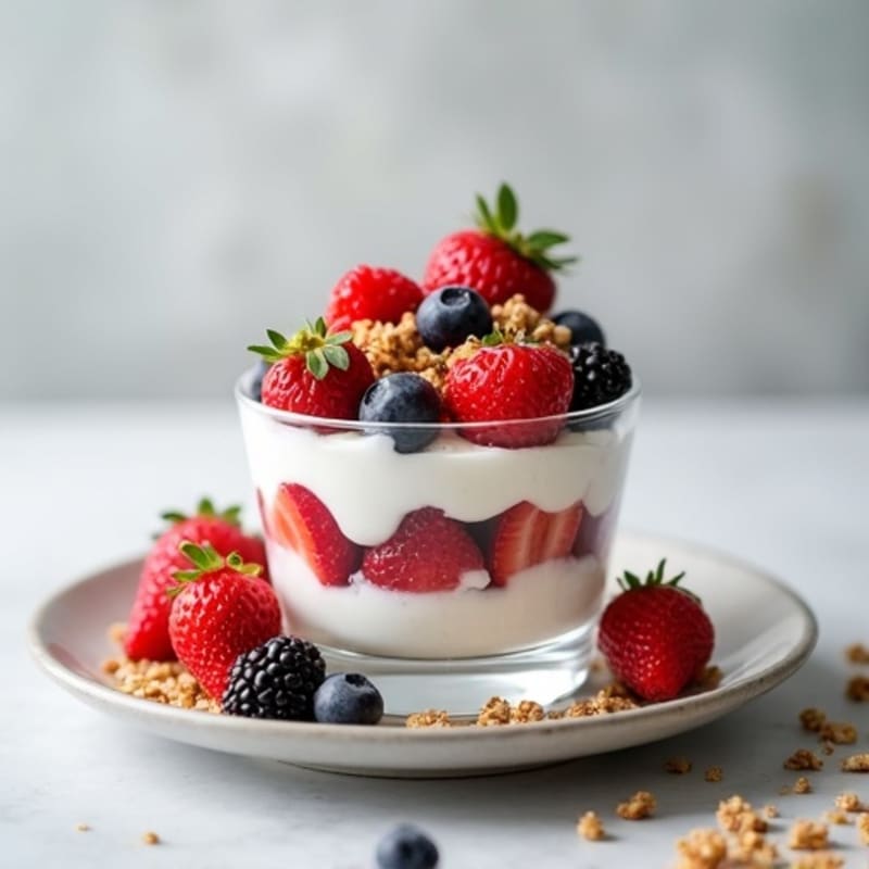 Creamy Greek Yogurt Protein Berry Parfait