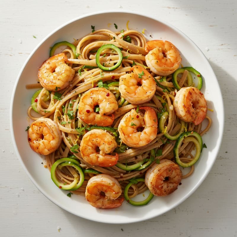 Garlic Butter Shrimp Scampi with Linguine