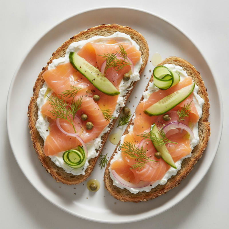 Smoked Salmon with Dill Cream Cheese