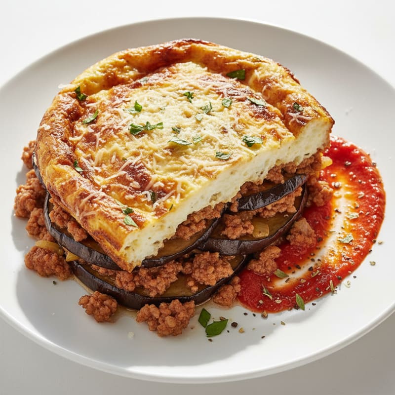 Lamb and Eggplant Moussaka Bake